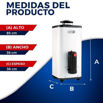 Calentador de Paso Calorex Rápida Recuperación G Natural 11 Lt