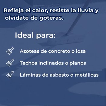 Impermeabilizante Acrílico Fibratado 19 L Unimper 7 Años