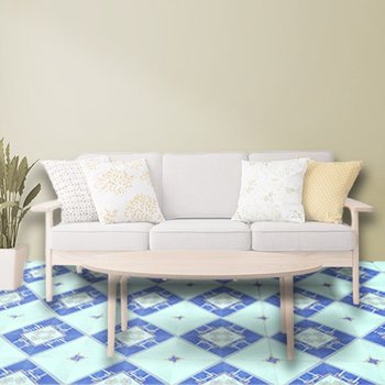 Piso Azteca Azul Vitromex 35.7x35.7 cm