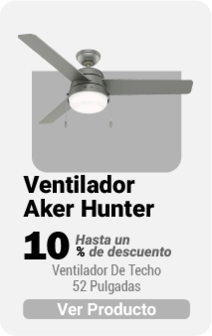 Ventilador De Techo Aker Hunter 52 Pulgadas