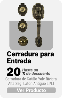 Cerradura Gatillo Yale Riviera Alta