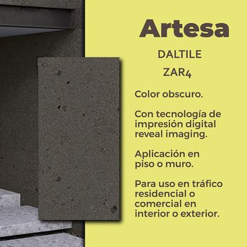 Piso Artesa Obscuro Daltile 45x90 cm
