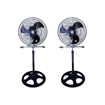 Paquete de 2 Ventiladores de Pedestal BRISA 18” Alta Potencia