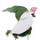 Estaca decorativa para jardín figura Gnomo Hongo 52 cm