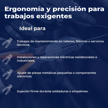 Pinza Electricista Profesional Comfort Grip Truper 7 pulg