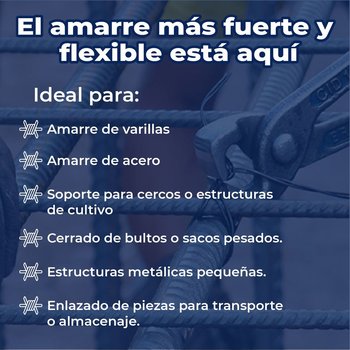 Alambre de Amarre Recocido Calibre 16 (Precio por Kilo)