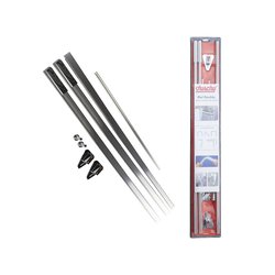 Riel Flexible Para Cortina de Baño Color Cromo Duschy