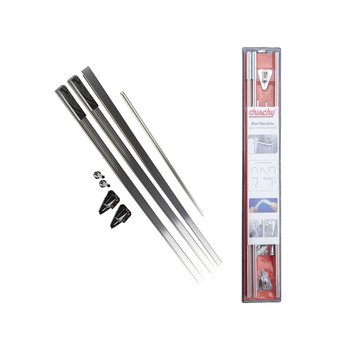 Riel Flexible Para Cortina de Baño Color Cromo Duschy