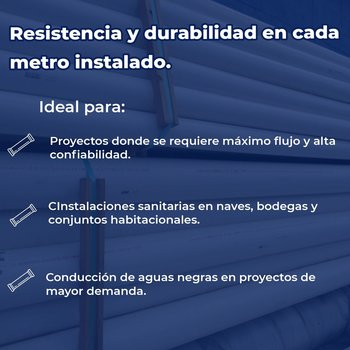 Tubo PVC San Norma 200 mm 8 (6M)