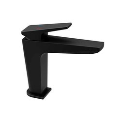 Monomando lavabo corto sin contra Spiga ébano Helvex