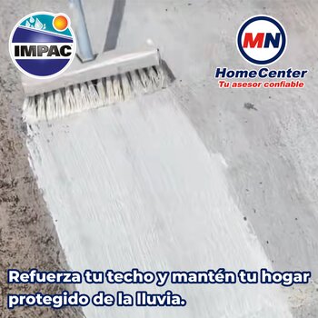 Impermeabilizante Acrílico Fibratado Blanco Impac 5000 19 L