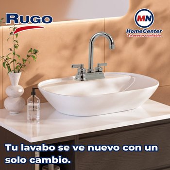 Llave Mezcladora Para Lavabo Rugo tipo Bar 10 cm Acabado cromo