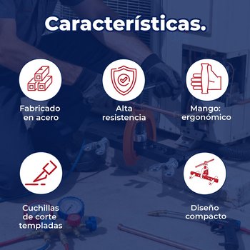 Avellanador para tubo ajustable de 3/16" a 5/8" Truper