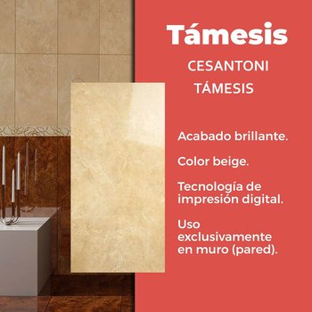 Muro Támesis Cesantoni 30x60 cm Rectificado