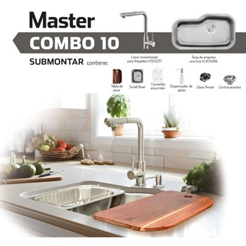 Combo equipado de tarja de acero inoxidableKUS3419A Kele