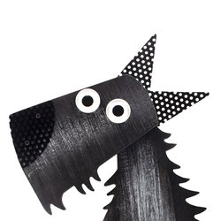 Figura decorativa mascota Terrier 33 cm