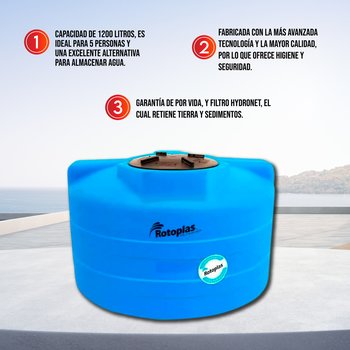 Cisterna Rotoplas Sin Equipo 1200 l