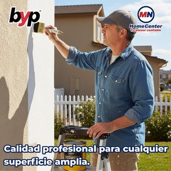 Brocha Premium de Cerda Natural y Poliéster BYP 4” Pulgadas