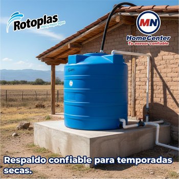 Cisterna Sin Equipo 10,000 L Rotoplas 2.38 X 2.43 M