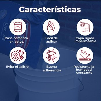 Impermeabilizante Cementoso CR 65 FF Gris 25 KG