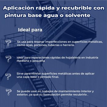 Resanador de poliéster Metálico Sherwin William Metal Filler 1 L