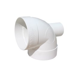 Codo PVC Sanitario 4 x 2 Salida Trasera 90 Grados 100 x 50 mm