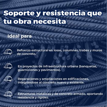 Varilla Recta # 8 1 pulg x 12 ml