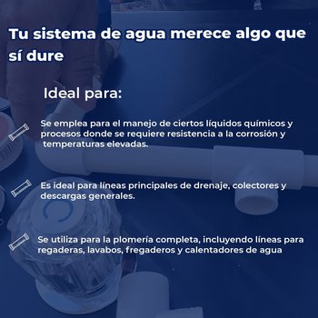 Tubo CPVC Rugo 25 mm (1”) x 6.1 m para Instalación Hidráulica