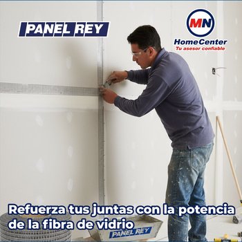 Cinta Fibra Vidrio Autoadhesiva Panel Rey 7.50 cm 3 pulg x 45 m