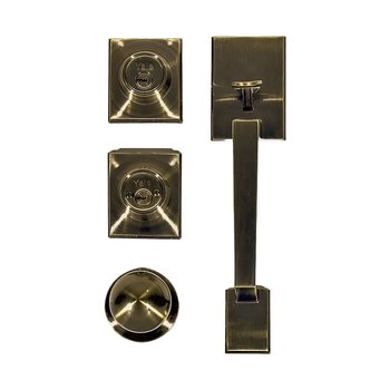 Cerradura Entrada Gatillo Yale Nápoles Latón Antiguo Ll/Ll