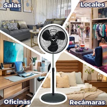 VENTILADOR PEDESTAL 16 PULGADAS 2 EN 1 ASPA PLASTICA