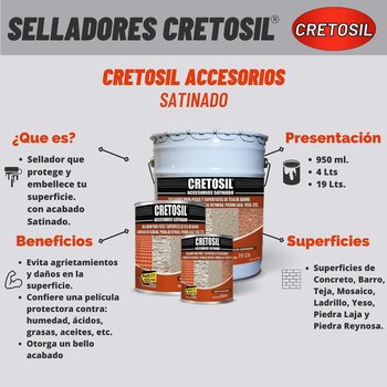 SELLADOR ACRÍLICO SATINADO 950 ML CRETOSIL ACCS