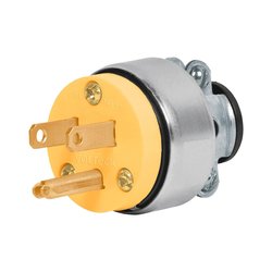 Clavija Blindada Volteck 2 Polos + Tierra Conector Macho