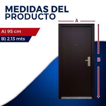 Puerta de Seguridad Izquierda PARIS 95X2.13M