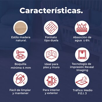 Piso Living Wood Daltile 18 x 50 cm Brown ZLW6