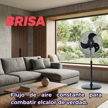 Ventilador de Pedestal 2 En 1 Aspas de Aluminio 18" Brisa