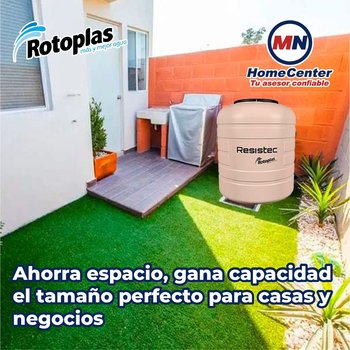 Tinaco Multicapa Beige Resistec Rotoplas 450 LTS