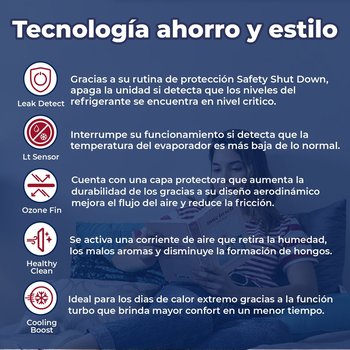 Aire Acondicionado Minisplit 1 Tonelada Solo Frio 110V Life 12