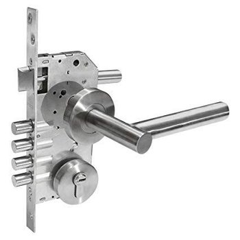Cerradura Entrada T Dexter Alta Seguridad Ll/Ll Acero Inox.