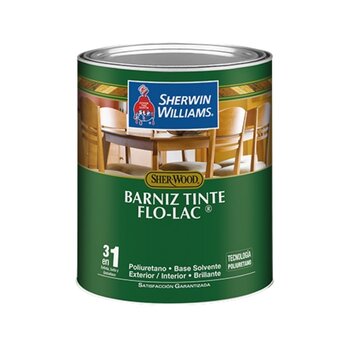Barniz Poliuretano Brillante Nogal Claro 1 L Para Madera