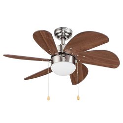 Ventilador Tramontana Cromo 30 Pulgadas Control Cadena