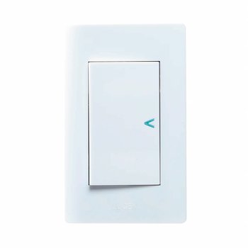 Placa Apagador Sencillo Blanco marca Lucek