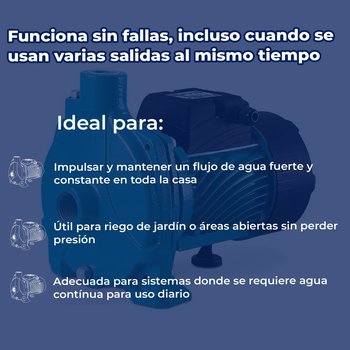 Bomba Agua Centrífuga Rotoplas Descarga 1 pulgada 1 HP 110V