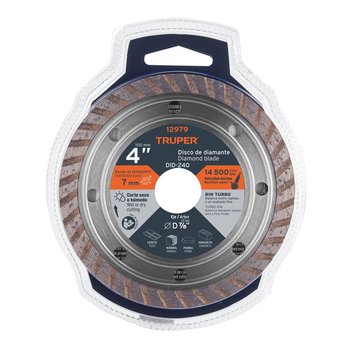Disco Diamante Truper Rin Turbo 4 pulg