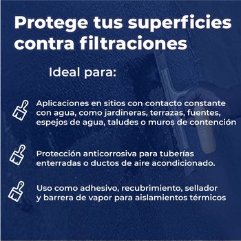 Impermeabilizante Asfáltico Base Solvente Fester 550 19 Lt