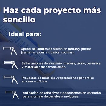 Pistola Calafateadora Presto Atlas Con Girador De Cartucho