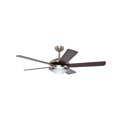 Ventilador de Cielo Solaris Níquel Cepillado 52 pulg