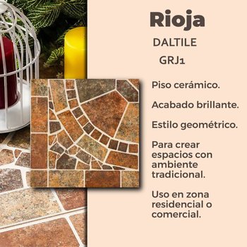 Piso Rioja Multicolor Daltile 45x45 cm