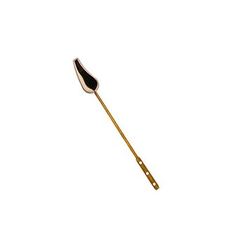 Manija Palanca Sanitario Cromada Lateral Varilla Bronce Rugo