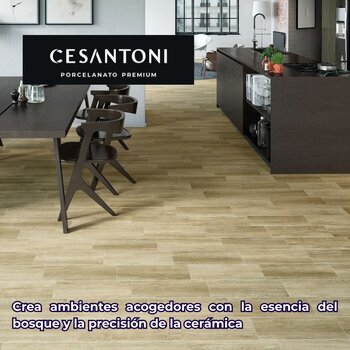 Piso Memphis Tipo Madera Cesantoni 20x60 cm 1.68 m2.